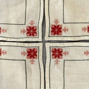 Vintage Arab Refugee Handworks Centre Jerusalem Linen Collection - Miss Halaby